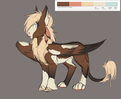 Size: 2394x1959 | Tagged: safe, artist:askbubblelee, derpibooru import, oc, oc only, oc:gilded feather, griffon, hybrid, colored sketch, griffon oc, male, simple background, solo, stallion