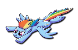 Size: 613x398 | Tagged: safe, artist:ufocookiez, rainbow dash, pegasus, pony, simple background, solo, transparent background