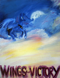 Size: 1024x1318 | Tagged: safe, artist:tridgeon, princess luna, alicorn, pony, flying, oil painting, solo, traditional art