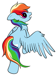 Size: 1201x1609 | Tagged: safe, artist:zomgitsalaura, rainbow dash, pegasus, pony, simple background, solo, transparent background