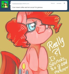 Size: 655x700 | Tagged: dead source, safe, artist:dhui, pinkie pie, earth pony, pony, ask tired pie, tumblr