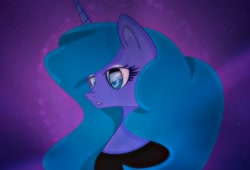 Size: 1624x1102 | Tagged: safe, artist:kissykiss1987, princess luna, alicorn, pony, female, horn, mare, portrait, solo