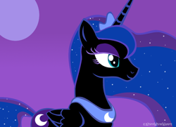 Size: 800x578 | Tagged: safe, artist:sketch-shepherd, nightmare moon, princess luna, alicorn, pony, nightmare luna, palette swap, solo