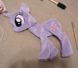 Size: 800x699 | Tagged: safe, artist:hystree, derpibooru import, twilight sparkle, flat, hairless, irl, photo, plushie, solo, wip