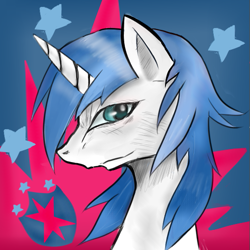 Size: 509x509 | Tagged: safe, artist:doubt, shining armor, pony, unicorn, horn, male, portrait, solo, stallion, white coat