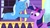 Size: 1202x676 | Tagged: safe, artist:raribelle, derpibooru import, trixie, twilight sparkle, twilight sparkle (alicorn), alicorn, pony, to where and back again, boop, scene interpretation, trixie's wagon