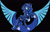 Size: 1024x646 | Tagged: safe, artist:nevera573, princess luna, alicorn, pony, new lunar republic, rearing, solo