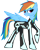 Size: 1038x1306 | Tagged: safe, artist:seyrii, rainbow dash, pegasus, pony, simple background, transparent background, tron, vector