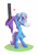 Size: 3576x5127 | Tagged: safe, artist:senaelik, derpibooru import, trixie, pony, unicorn, armpits, bipedal, chest fluff, clothes, female, hat, heart, mare, smiling, solo, trixie's hat, tumblr