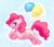 Size: 988x853 | Tagged: safe, artist:starbitt, pinkie pie, earth pony, pony, female, mare, pink coat, pink mane, simple background, solo