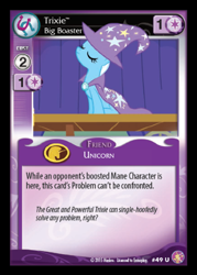 Size: 360x503 | Tagged: safe, derpibooru import, trixie, pony, unicorn, absolute discord, ccg, enterplay, female, mare