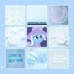 Size: 1280x1280 | Tagged: safe, artist:softyshy, derpibooru import, trixie, pony, moodboard