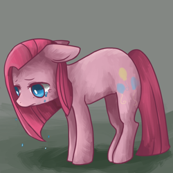 Size: 700x700 | Tagged: safe, artist:matcharoll, pinkie pie, earth pony, pony, crying, cute, cuteamena, diapinkes, female, mare, pinkamena diane pie, sad, sadorable, solo