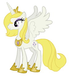 Size: 630x700 | Tagged: safe, artist:durpy, princess luna, surprise, alicorn, pony, palette swap, princess surprise, s1 luna, simple background, solo