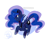 Size: 1280x1024 | Tagged: safe, artist:trishabeakens, princess luna, alicorn, pony, moon, simple background, solo