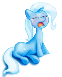 Size: 512x640 | Tagged: safe, artist:remyroez, derpibooru import, trixie, pony, unicorn, crying, female, mare, simple background, solo