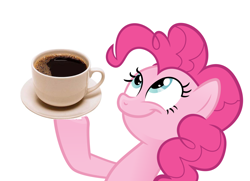 Size: 1184x855 | Tagged: safe, pinkie pie, earth pony, pony, coffee, look what pinkie found, pinkie found the coffee, this will end in tears, xk-class end-of-the-world scenario