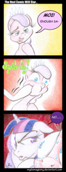 Size: 1111x2878 | Tagged: safe, artist:mylooneypony, derpibooru import, diamond tiara, twilight sparkle, comic