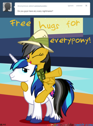 Size: 1280x1730 | Tagged: safe, artist:drumblastingquilava, daring do, shining armor, pony, unicorn, ask, askdashanddo, tumblr