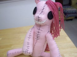 Size: 1024x768 | Tagged: safe, artist:charletothemagne, pinkie pie, creepy, irl, photo, pinkamena diane pie, plushie