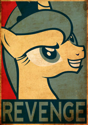 Size: 752x1063 | Tagged: safe, princess luna, alicorn, pony, hope poster, revenge, smiling, solo, vector