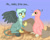 Size: 1000x800 | Tagged: safe, artist:phallen1, derpibooru import, oc, oc:gabar goshawk, bird, griffon, roc, atg 2019, baby, blinking, female, griffon oc, hatchling, newbie artist training grounds, question mark