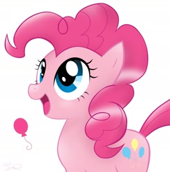 Size: 1797x1826 | Tagged: safe, artist:steffy-beff, pinkie pie, earth pony, pony, simple background, solo, white background