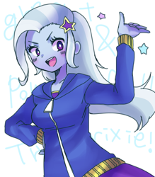 Size: 700x800 | Tagged: safe, artist:weiliy, derpibooru import, trixie, equestria girls, solo