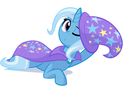 Size: 3129x2190 | Tagged: safe, artist:furrgroup, derpibooru import, trixie, pony, unicorn, female, mare, solo, wink