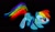 Size: 5100x3000 | Tagged: safe, artist:internationaltck, rainbow dash, pegasus, pony, blue mane, female, fractal, mare, multicolored mane