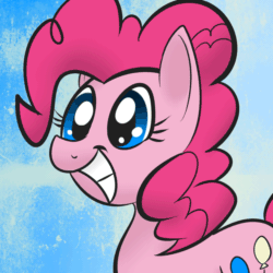 Size: 1000x1000 | Tagged: safe, artist:sirpayne, pinkie pie, earth pony, pony, animated, female, mare, pink coat, pink mane, solo
