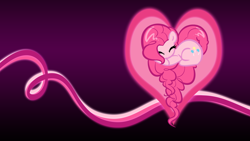 Size: 1920x1080 | Tagged: safe, artist:sirpayne, pinkie pie, earth pony, pony, heart pony, vector, wallpaper