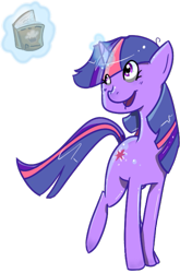 Size: 475x718 | Tagged: safe, artist:glitchtune, artist:sectacy, derpibooru import, twilight sparkle, book, magic, solo