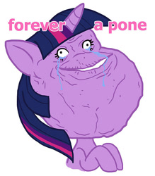 Size: 525x600 | Tagged: safe, derpibooru import, twilight sparkle, crying, forever alone, meme, rage face