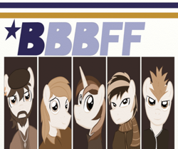 Size: 736x615 | Tagged: safe, artist:grendeleev, shining armor, oc, pony, unicorn, friendship is witchcraft, bbbff, ben ji-hoon, ben lancer, ben tenderheart, foaly matripony, francis danger, francis sparkle, nsync