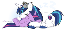 Size: 960x450 | Tagged: safe, artist:dm29, shining armor, smarty pants, twilight sparkle, pony, unicorn, cute, duo, filly, julian yeo is trying to murder us, simple background, sleeping, transparent background