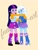 Size: 1080x1440 | Tagged: safe, artist:fude-chan-art, derpibooru import, trixie, twilight sparkle, equestria girls, boots, clothes, cute, female, gloves, jacket, lesbian, obtrusive watermark, scarf, shipping, shoes, simple background, skirt, smiling, twixie, watermark, white background