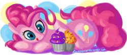 Size: 2793x1215 | Tagged: safe, artist:fauxsquared, pinkie pie, earth pony, pony, female, mare, simple background, solo, white background