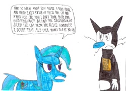 Size: 1108x804 | Tagged: safe, artist:fireshockerbill, derpibooru import, trixie, pony, unicorn, crossover, female, mare, oscar (the twisted tales of felix the cat)