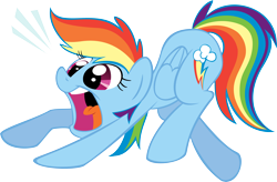 Size: 5000x3283 | Tagged: safe, artist:julianwilbury, rainbow dash, pegasus, pony, blue coat, blue wings, female, mare, mouth, multicolored mane, simple background, smiling, solo