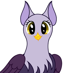 Size: 5100x5100 | Tagged: safe, artist:mfg637, derpibooru import, oc, oc:mfg637, griffon, bust, digital art, eared griffon, griffon oc, looking at you, simple background, solo, transparent background, vector