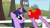 Size: 1280x720 | Tagged: safe, derpibooru import, spike, twilight sparkle, dragon, apple, hub logo, hungry, image macro, sweet apple acres