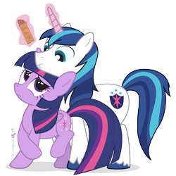 Size: 900x900 | Tagged: safe, artist:dm29, shining armor, twilight sparkle, twilight sparkle (alicorn), alicorn, pony, unicorn, begging, candy, duo, female, magic, mare, simple background, transparent background