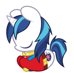 Size: 300x299 | Tagged: safe, artist:miikanism, shining armor, pony, unicorn, horn, male, sleeping, solo, stallion, white coat