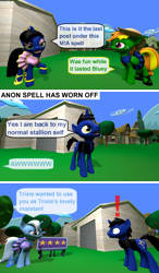 Size: 1920x3280 | Tagged: safe, artist:out-buck-pony, derpibooru import, trixie, oc, pony, 3d, comic, rule 63