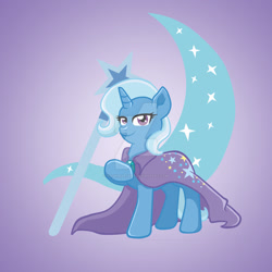 Size: 1024x1024 | Tagged: safe, artist:yoshimarsart, derpibooru import, trixie, pony, cape, clothes, cutie mark, deviantart watermark, obtrusive watermark, solo, trixie's cape, watermark