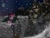 Size: 1024x768 | Tagged: safe, artist:grotar00, limestone pie, marble pie, pinkie pie, earth pony, pony, clothes, night, pie sisters, present, scarf, snow, snowfall, tree, winter