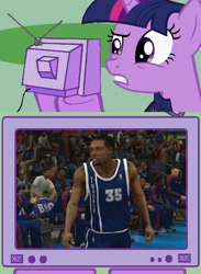 Size: 563x771 | Tagged: safe, derpibooru import, twilight sparkle, pony, exploitable meme, meme, misspelling, nba 2k13, tv meme