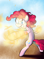 Size: 1200x1600 | Tagged: safe, artist:willdrawforfood1, pinkie pie, pony, bipedal, hotblooded pinkie pie, solo