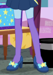 Size: 214x303 | Tagged: safe, derpibooru import, trixie, better together, equestria girls, street magic with trixie, clothes, feet, high heels, leg focus, legs, pictures of legs, shoes, socks